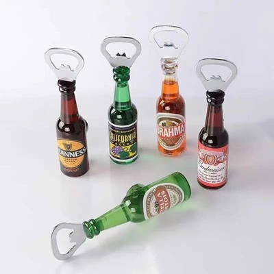 Multifunction Bottle Shape Beer Opener Custom Logo Wall Mount Beer Fridge Magnet Opener